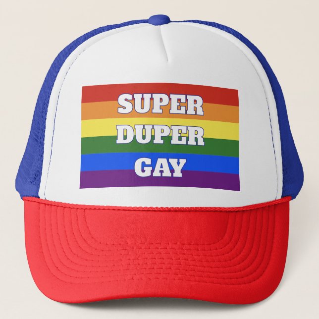 Boné Super Duper Gay Trucker Hat (Frente)