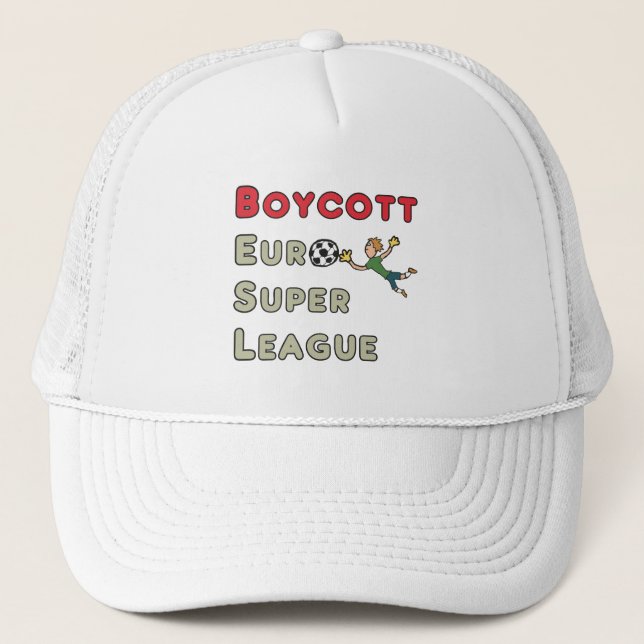 Boné Super Liga Europeia de Boicote (Frente)