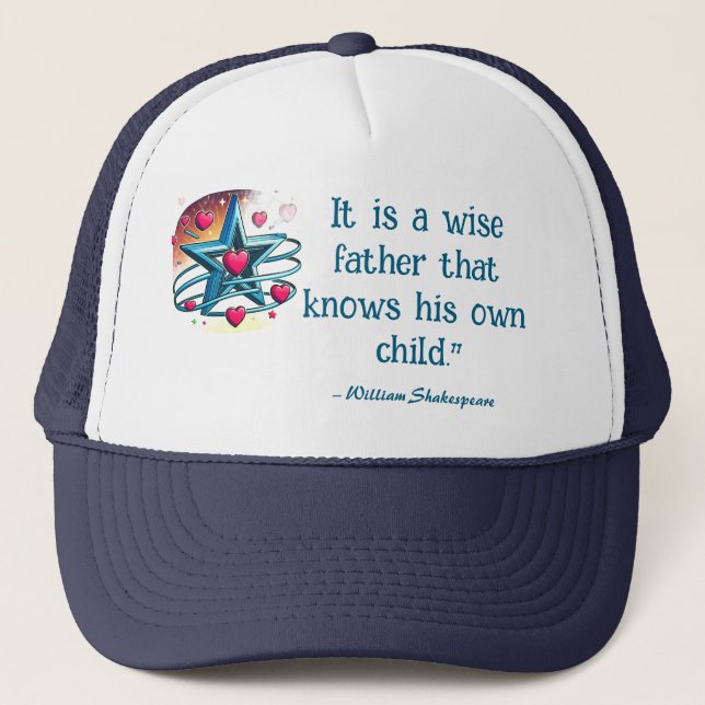 Boné Super Pai - Star & Hearts Trucker Hat (Frente)