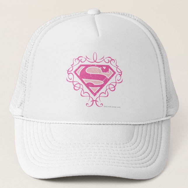 Boné Supergirl Pink Stripes (Frente)