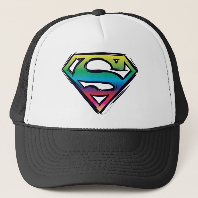 Boné Superman S-Shield | Logotipo arco-íris (Frente)