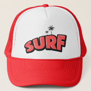 Boné Surf, só surf. A vermelho