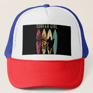 Boné Surfista Garota Surfboard Surfing Women Surf Oce