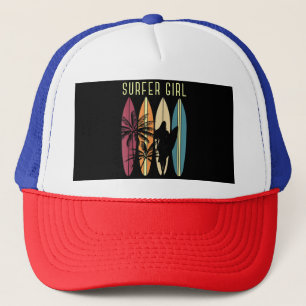 Boné Surfista Garota Surfboard Surfing Women Surf Oce