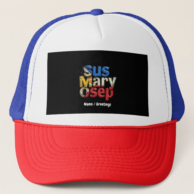 Boné Sus Mary Osep Filipino Pride Personalizável (Frente)