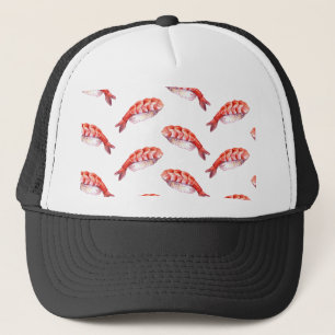 Boné Sushi de comida japonês com camarão Abi