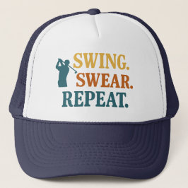 Boné Swing. Swear. Repeat. – Snarky Golf Merch