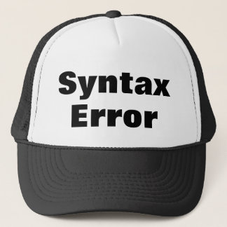 Boné Syntax Error cap