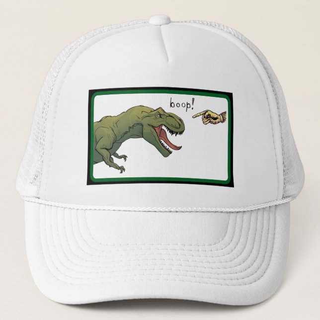 Boné T-Rex Dinossaur Boop Tyrannosaurus Baseball Green (Frente)