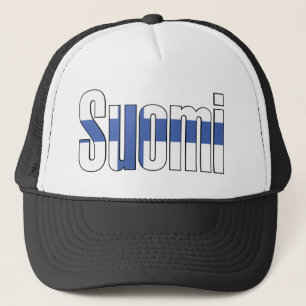 Boné T-shirt da bandeira de Suomi (Finlandia)
