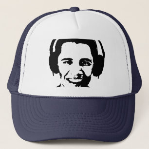 Boné T-shirt dos fones de ouvido de Barack Obama