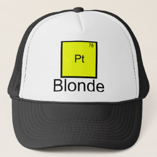 Boné T-shirt louro da chalaça do elemento da platina