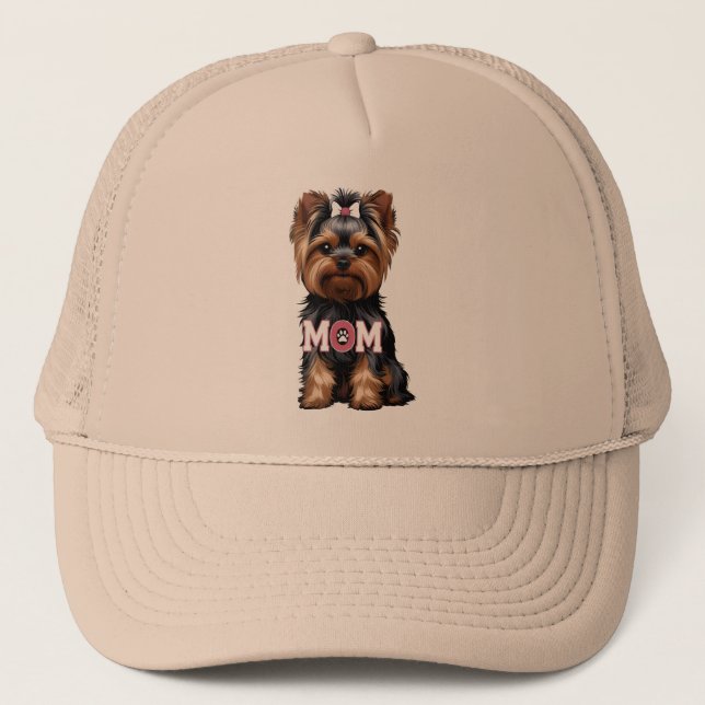 Boné T-Shirt Yorkie Mom (Frente)