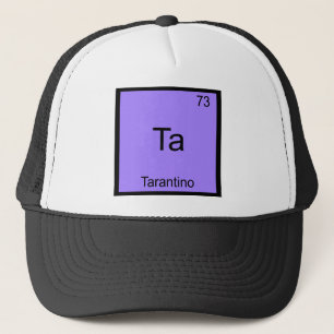 Boné Ta - Tarantino Camiseta Símbolo Elemento Química E