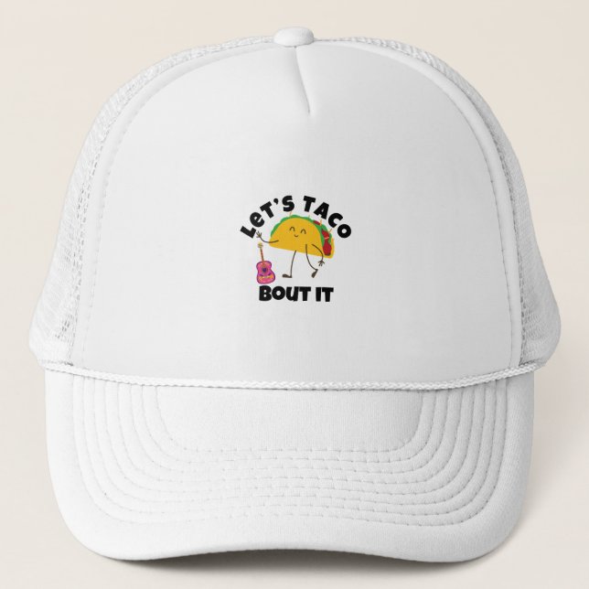 Boné "Taco Guitar T-Shirt - Engraçado Teto Comida Mexic (Frente)