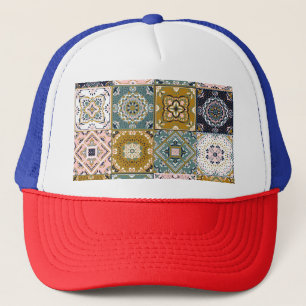 Boné Talavera Indian: Patchwork, Ethnic Mosaic.