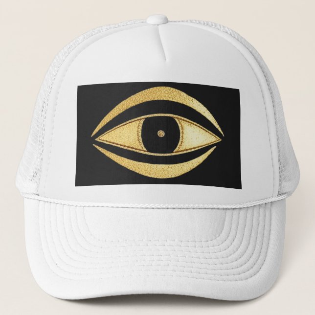 Boné Talismã Olho Mau Dourado (Frente)