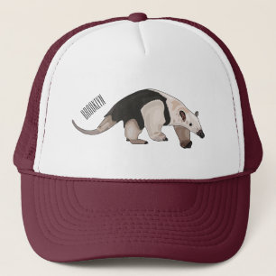 Boné Tamandua ilustração de desenho animado