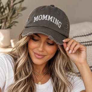 Boné Tampa de Mãe Bordada com Texto Personalizado