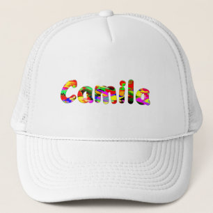 Boné Tampa de malha branca para Camila