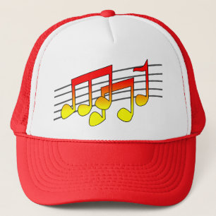 Boné tampa de notas musicais