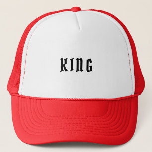 Boné Tampa personalizado nome do Rei texto Branco e Ver