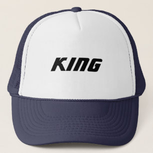Boné Tampo de texto personalizado Rei Caps Chapéus Cami