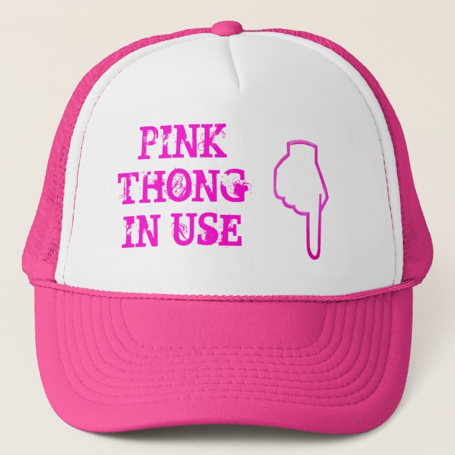 Boné TANGA COR-DE-ROSA no USO (chapéu) (Frente)