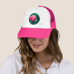 Boné Tão Doce Quanto um Chapéu de Flor Rosa