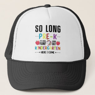Boné Tão Longo Jardim de Infância Pré-K Aqui Eu Venho P