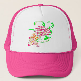 Boné Tatuagem Flor