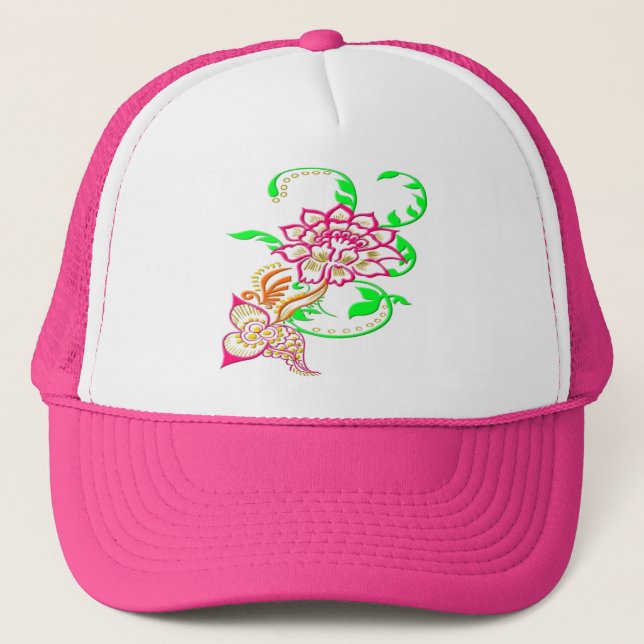 Boné Tatuagem Flor (Frente)