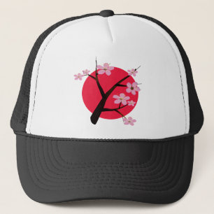 Boné Tatuagem japonês da flor de cerejeira