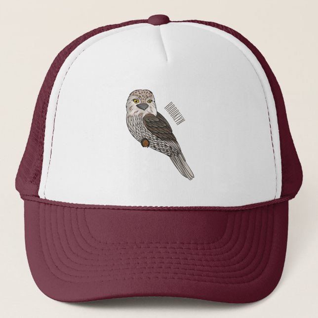 Boné Tawny frogmouth bird cartoon (Frente)