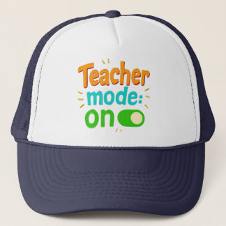 Boné "Teacher Mode On" Embroidered Cap – Funny Teacher