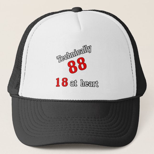 Boné Tècnica 88, 18 no coração (Frente)