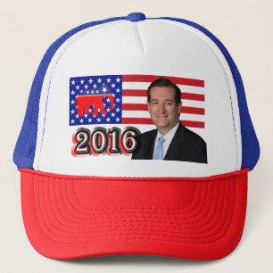 Boné Ted Cruz 2016 - bandeira & elefante dos E.U.