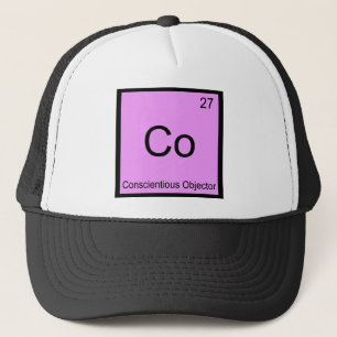 Boné Tee do Elemento de Química do Objetor Co - Consci