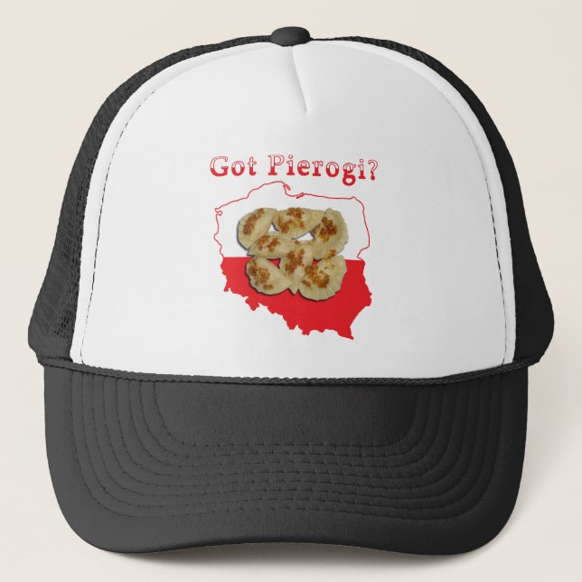 Boné Tem Pierogi Mapa Polonesa (Frente)