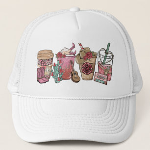 Boné Tema do Café Lover Western Cowboy