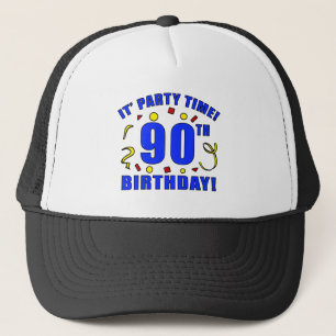 Boné Tempo de Festa de aniversário 90