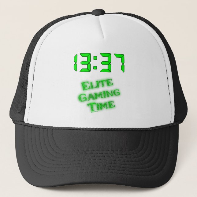 Boné Tempo de jogos 1337 (Frente)