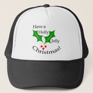 Boné Tenha um Natal alegre do azevinho!