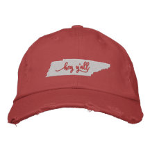 Tennessee Hey Y all Hat - Vermelho