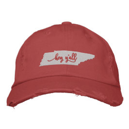 Boné Tennessee Hey Y all Hat - Vermelho