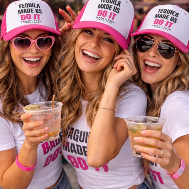 Boné Tequila Nos Fez Fazer Isso | Esquadrão de Noivas B (Criador carregado)