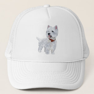 Boné Terrier Branco do West Highland