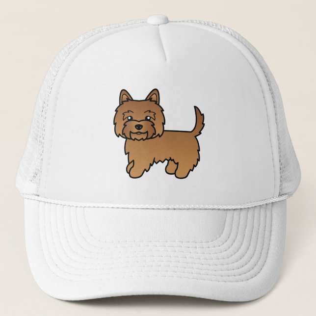 Boné Terrier Cairn Vermelho Cachorro de Desenho Animado (Frente)