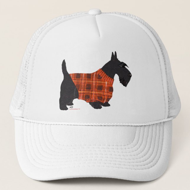 Boné Terrier Escocês com Suéter (Frente)
