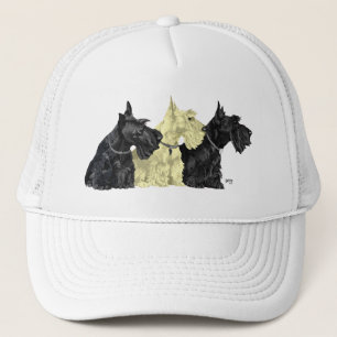 Boné Terriers Escoceses Preto e Trigo